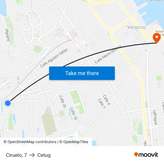 Ciruelo, 7 to Cetug map