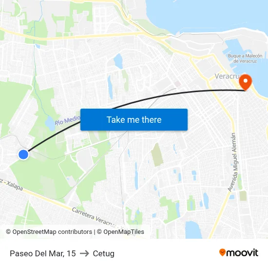 Paseo Del Mar, 15 to Cetug map