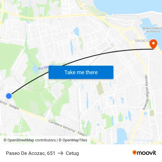 Paseo De Acozac, 651 to Cetug map