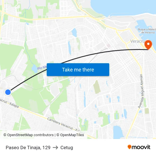Paseo De Tinaja, 129 to Cetug map