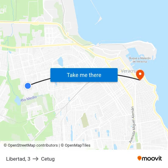 Libertad, 3 to Cetug map