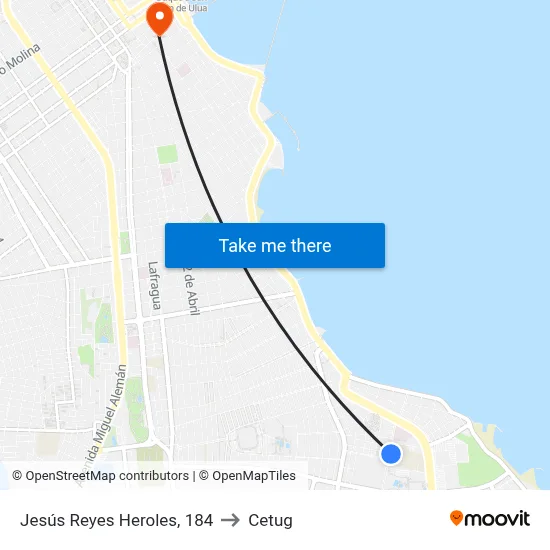 Jesús Reyes Heroles, 184 to Cetug map