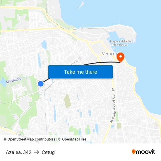 Azalea, 342 to Cetug map