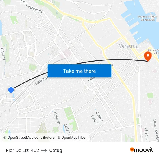 Flor De Liz, 402 to Cetug map