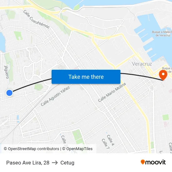 Paseo Ave Lira, 28 to Cetug map