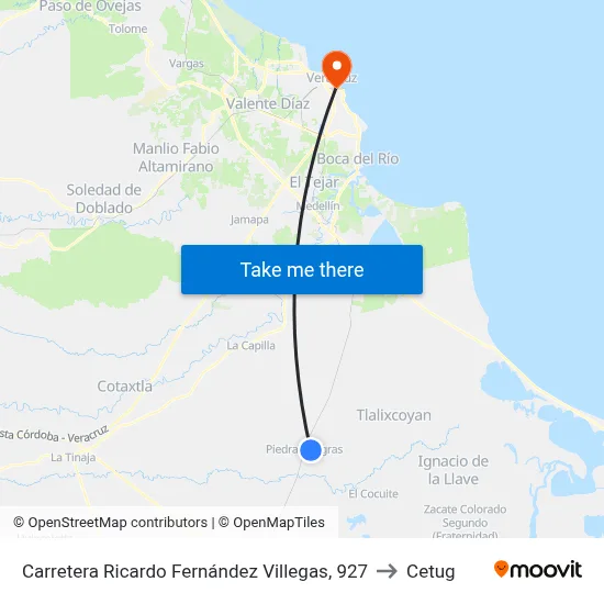 Carretera Ricardo Fernández Villegas, 927 to Cetug map