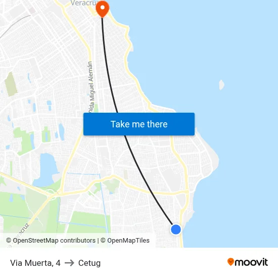 Via Muerta, 4 to Cetug map