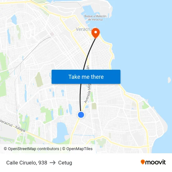Calle Ciruelo, 938 to Cetug map