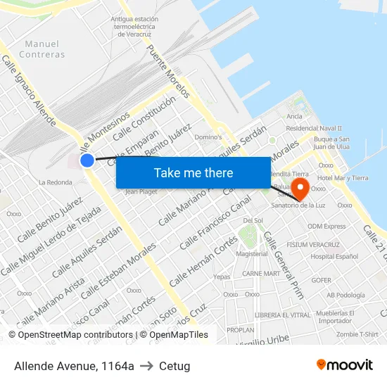 Allende Avenue, 1164a to Cetug map