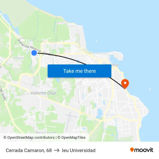 Cerrada Camaron, 68 to Ieu Universidad map