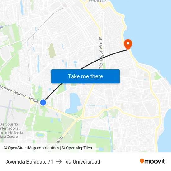 Avenida Bajadas, 71 to Ieu Universidad map
