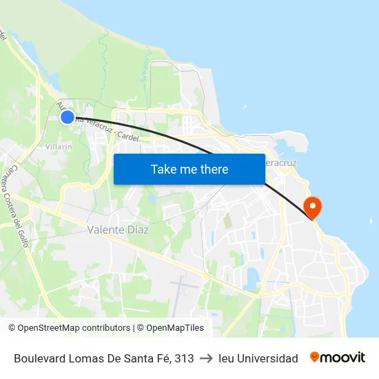 Boulevard Lomas De Santa Fé, 313 to Ieu Universidad map