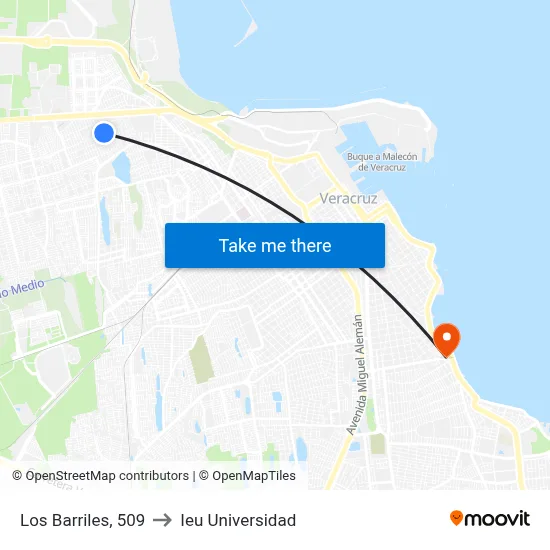 Los Barriles, 509 to Ieu Universidad map