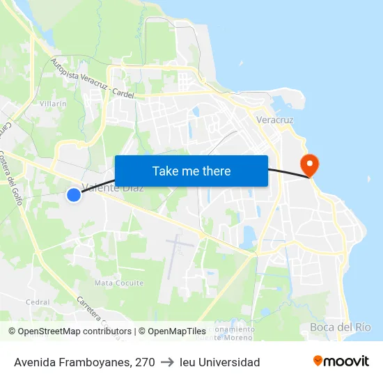Avenida Framboyanes, 270 to Ieu Universidad map
