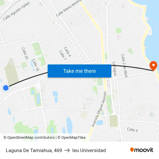 Laguna De Tamiahua, 469 to Ieu Universidad map