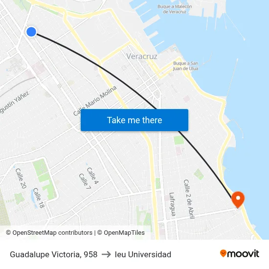 Guadalupe Victoria, 958 to Ieu Universidad map