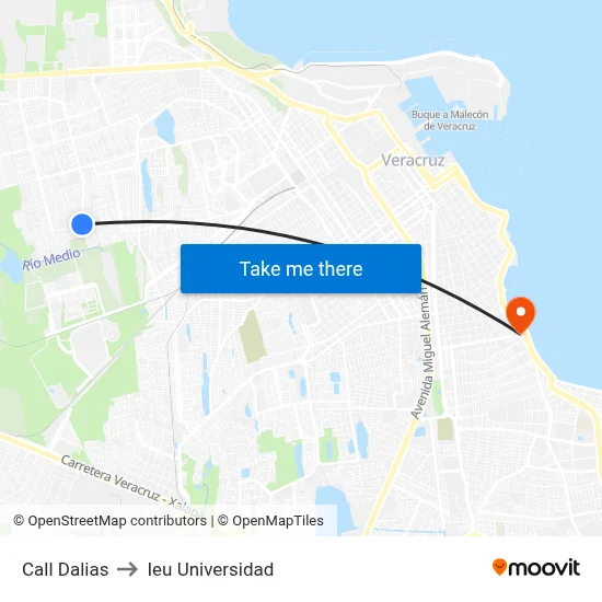 Call Dalias to Ieu Universidad map