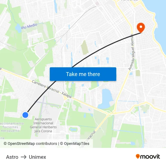 Astro to Unimex map