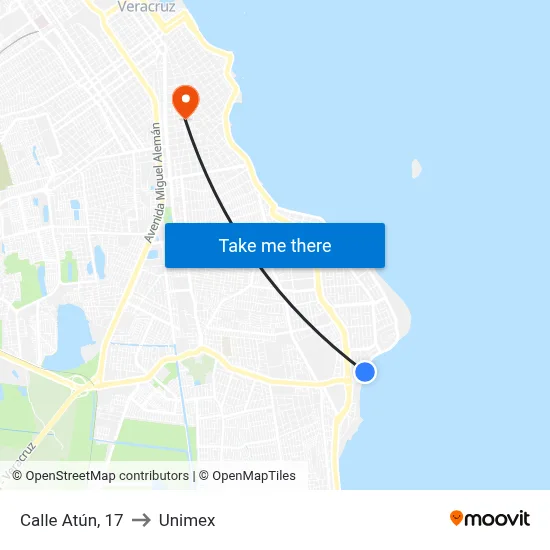 Calle Atún, 17 to Unimex map