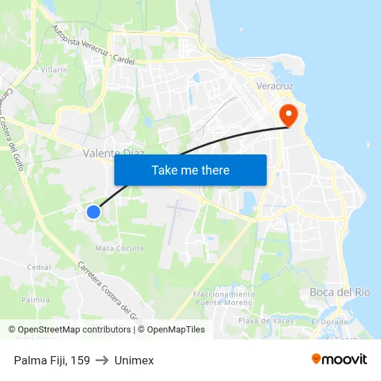 Palma Fiji, 159 to Unimex map