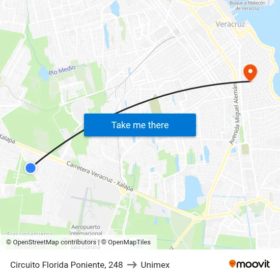 Circuito Florida Poniente, 248 to Unimex map