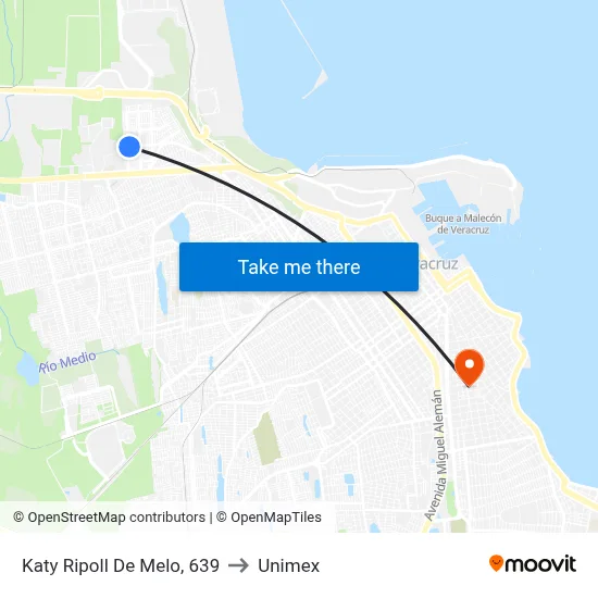 Katy Ripoll De Melo, 639 to Unimex map