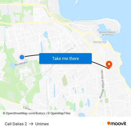 Call Dalias 2 to Unimex map