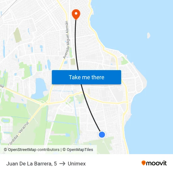 Juan De La Barrera, 5 to Unimex map