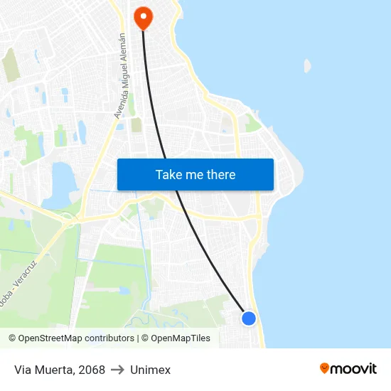 Via Muerta, 2068 to Unimex map