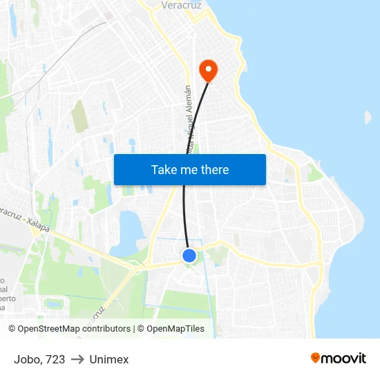Jobo, 723 to Unimex map