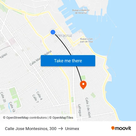 Calle Jose Montesinos, 300 to Unimex map
