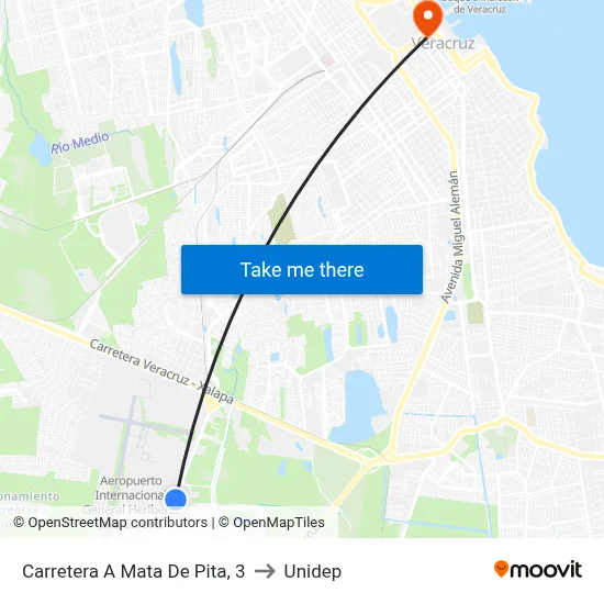 Carretera A Mata De Pita, 3 to Unidep map