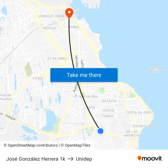 José González Herrera 1k to Unidep map