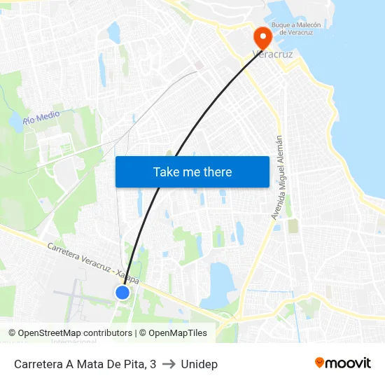 Carretera A Mata De Pita, 3 to Unidep map