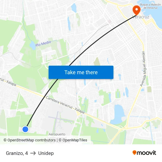 Granizo, 4 to Unidep map