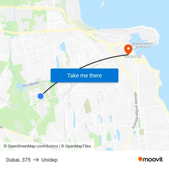 Dubai, 375 to Unidep map