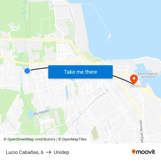 Lucio Cabañas, 6 to Unidep map