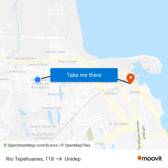 Río Tepehuanes, 118 to Unidep map