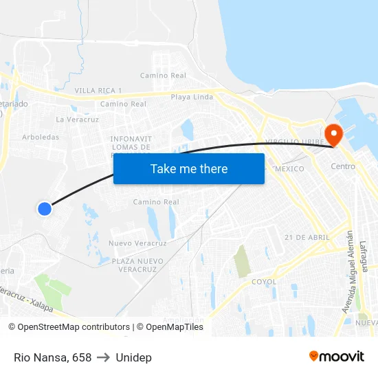 Rio Nansa, 658 to Unidep map