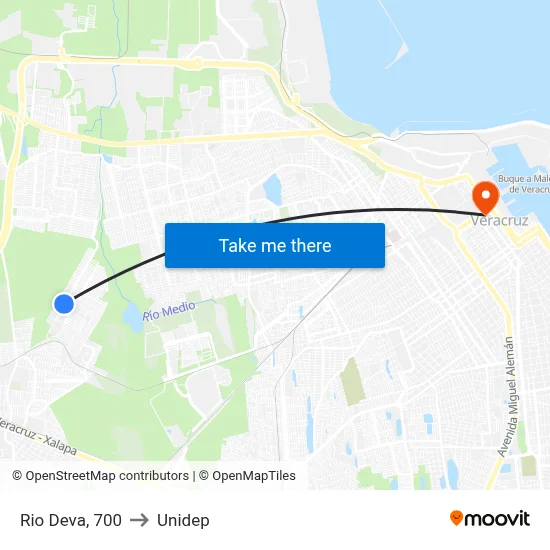 Rio Deva, 700 to Unidep map