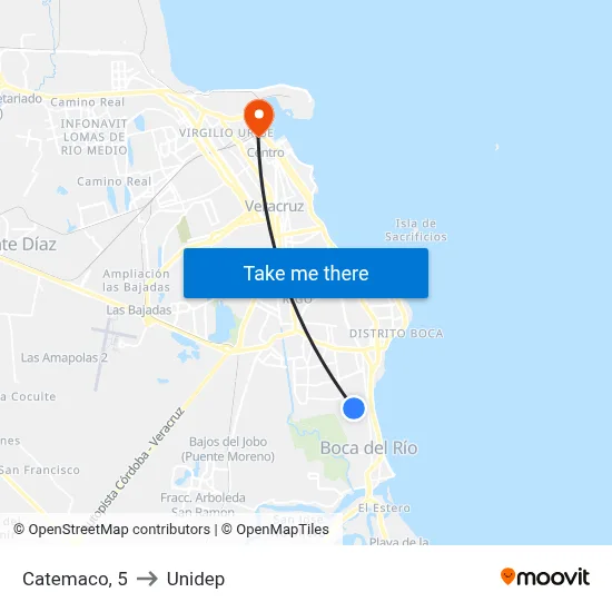 Catemaco, 5 to Unidep map