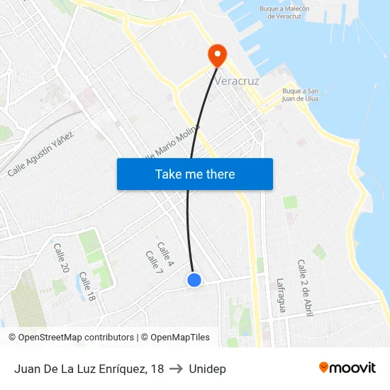 Juan De La Luz Enríquez, 18 to Unidep map