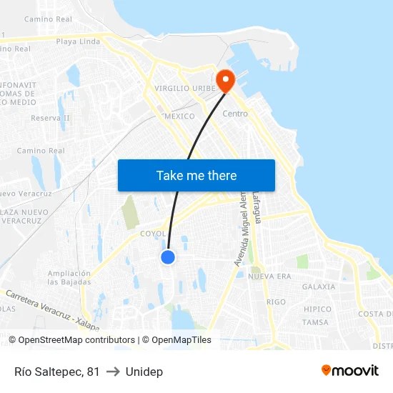 Río Saltepec, 81 to Unidep map