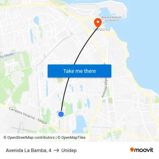 Avenida La Bamba, 4 to Unidep map