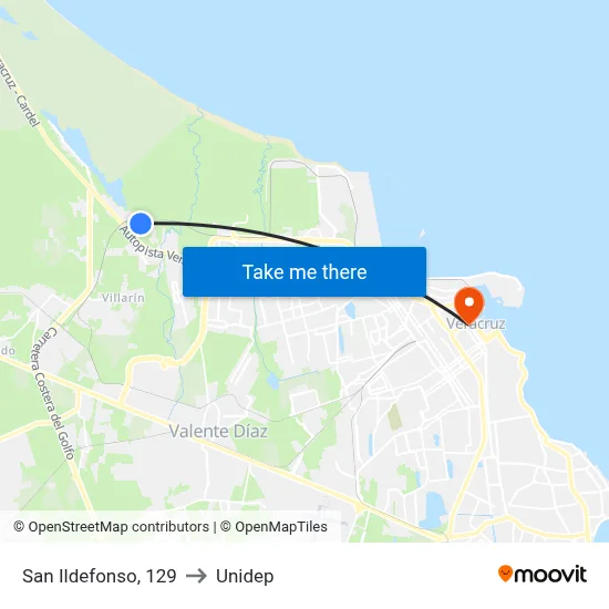 San Ildefonso, 129 to Unidep map