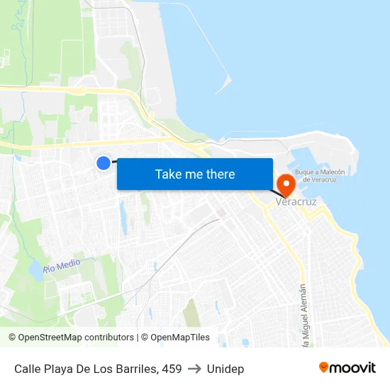 Calle Playa De Los Barriles, 459 to Unidep map