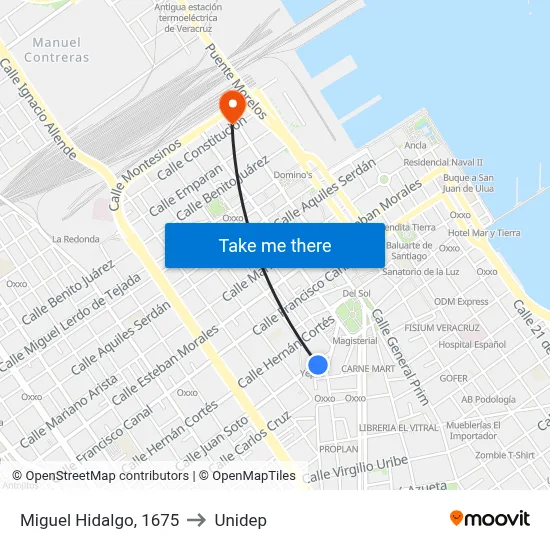 Miguel Hidalgo, 1675 to Unidep map