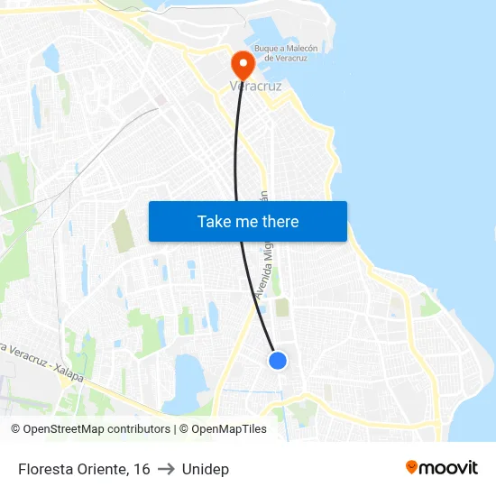 Floresta Oriente, 16 to Unidep map