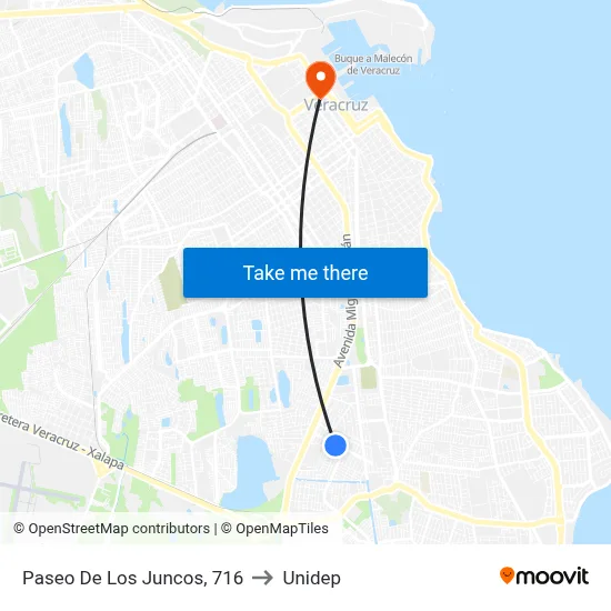 Paseo De Los Juncos, 716 to Unidep map
