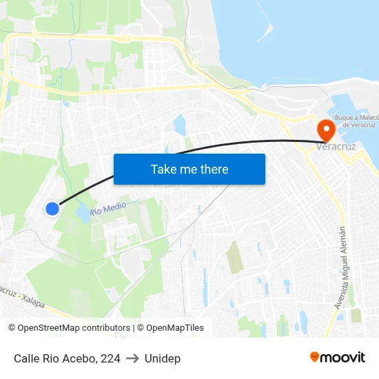 Calle Rio Acebo, 224 to Unidep map